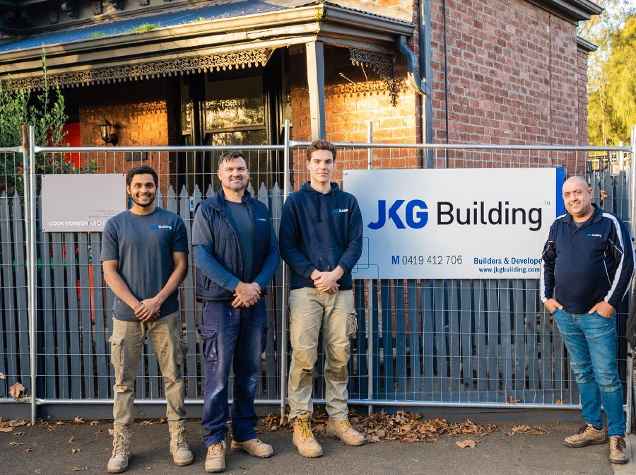 JKG Building at the beginning of a design and construct project